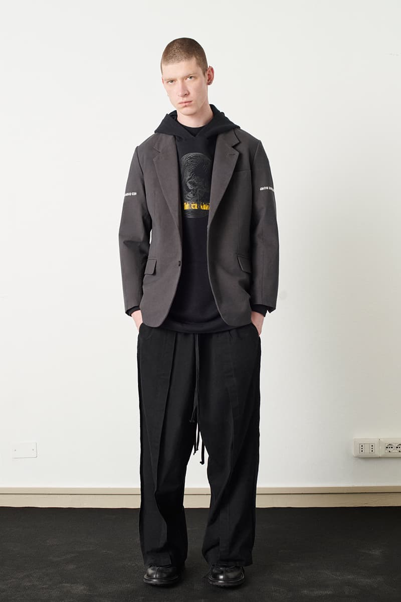 KOMAKINO Fall Winter 2019 Collection Lookbook tailoring suiting jackets sweaters trousers pants