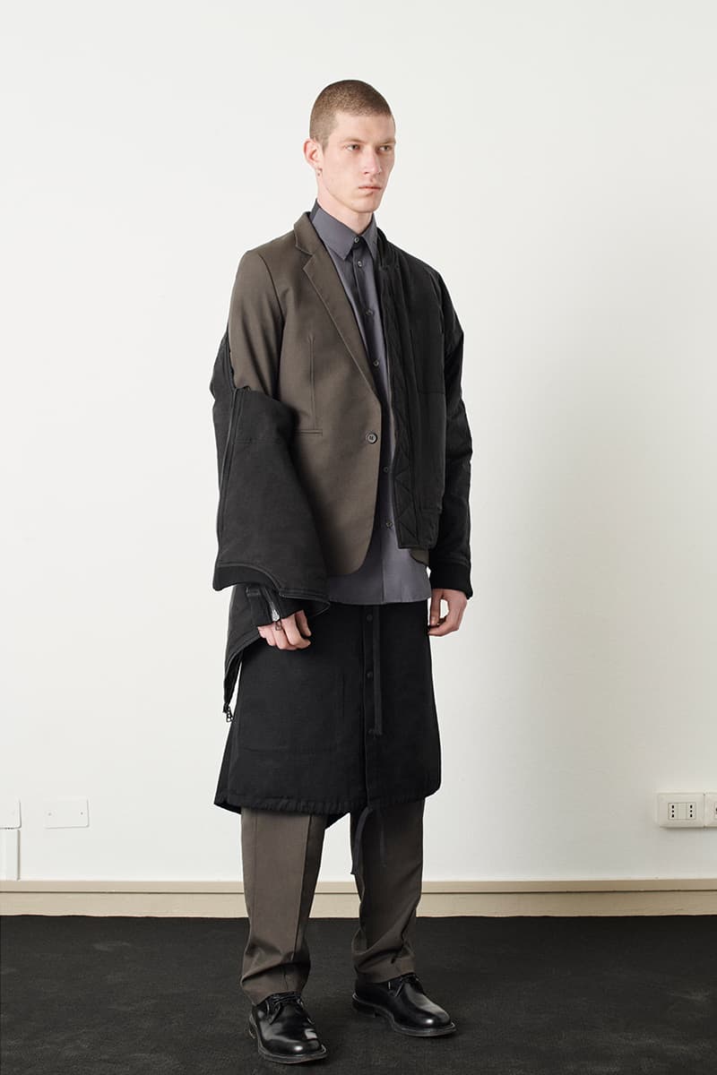 KOMAKINO Fall Winter 2019 Collection Lookbook tailoring suiting jackets sweaters trousers pants