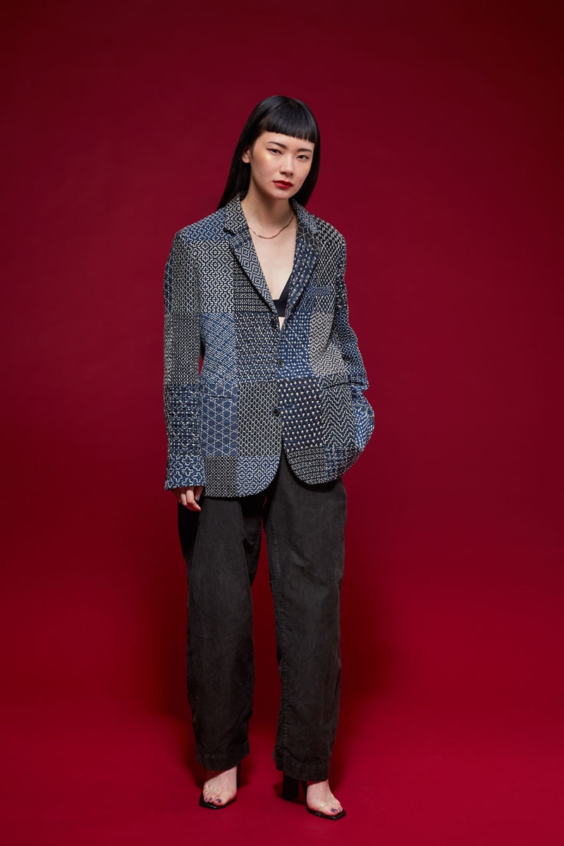 kuon spring summer 2019 lookbook images patchwork denim Americana Japanese style