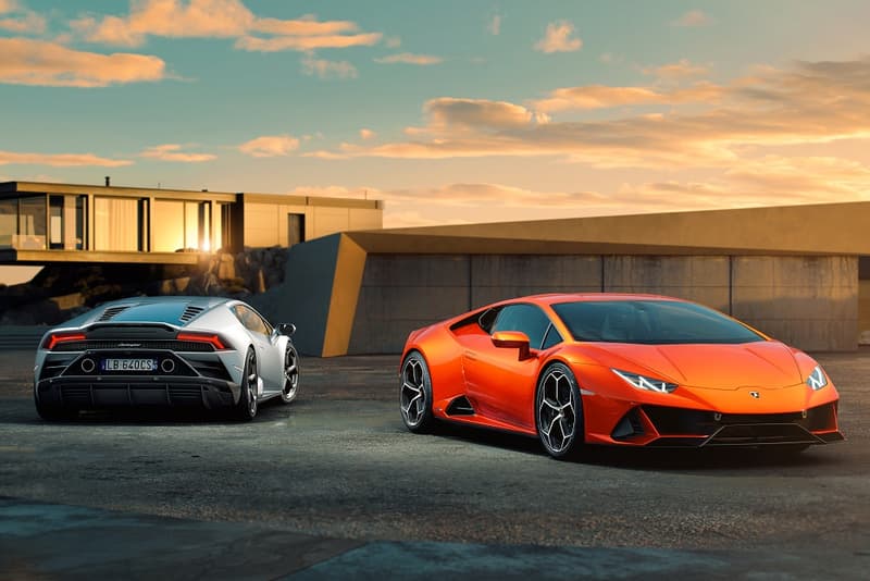 Lamborghini Huracan EVO 2019 pictures images photos pics orange details info information release date horsepower speed mph miles per hour specs specifications technical retail price cost