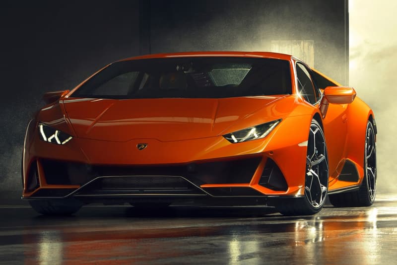 Lamborghini Huracan EVO 2019 pictures images photos pics orange details info information release date horsepower speed mph miles per hour specs specifications technical retail price cost