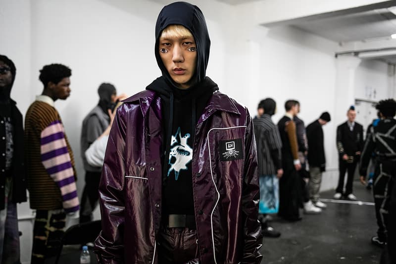 Liam Hodges Fall/Winter 2019 LFWM Backstage Ellesse Collaboration London Fashion Week: Men's Autumn/Winter 2019 Stain Shade Dystopia Hackers Lee Bul