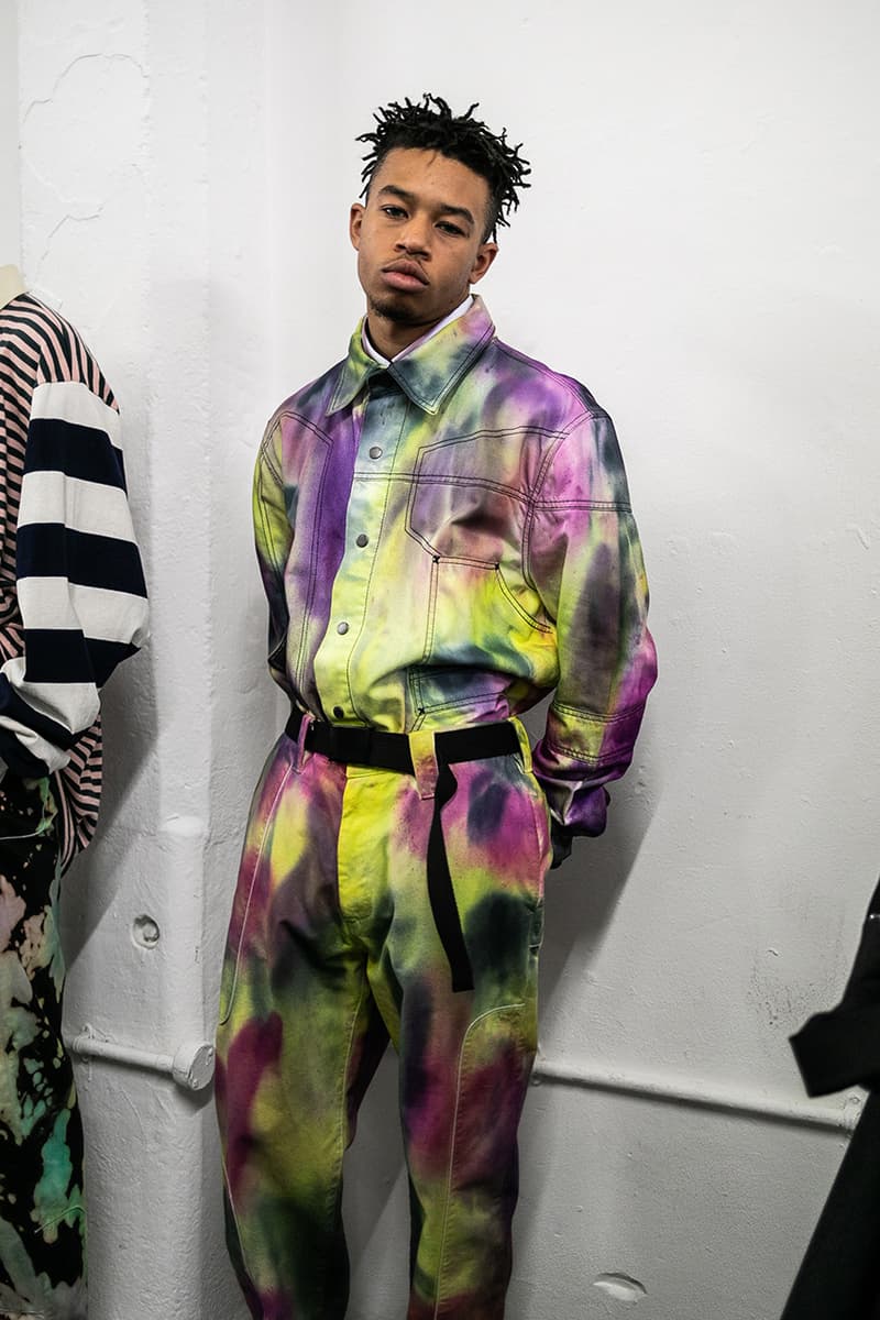 Liam Hodges Fall/Winter 2019 LFWM Backstage Ellesse Collaboration London Fashion Week: Men's Autumn/Winter 2019 Stain Shade Dystopia Hackers Lee Bul