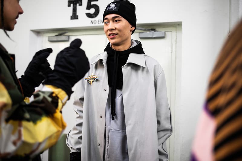 Liam Hodges Fall/Winter 2019 LFWM Backstage Ellesse Collaboration London Fashion Week: Men's Autumn/Winter 2019 Stain Shade Dystopia Hackers Lee Bul