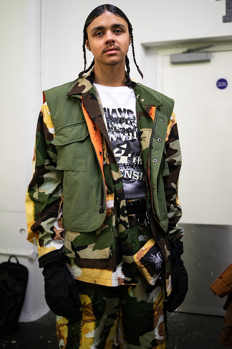 Liam Hodges Fall/Winter 2019 LFWM Backstage Ellesse Collaboration London Fashion Week: Men's Autumn/Winter 2019 Stain Shade Dystopia Hackers Lee Bul