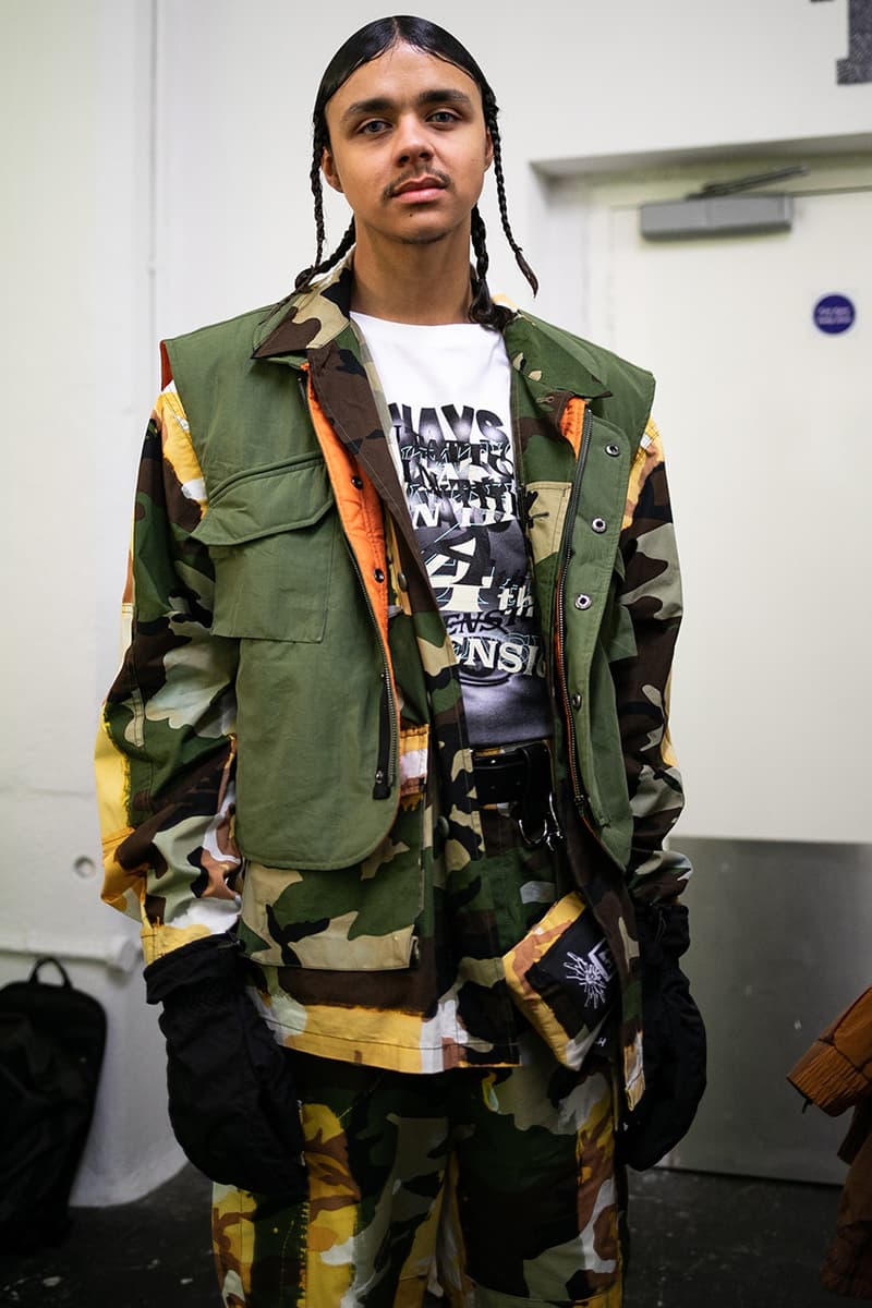 Liam Hodges Fall/Winter 2019 LFWM Backstage Ellesse Collaboration London Fashion Week: Men's Autumn/Winter 2019 Stain Shade Dystopia Hackers Lee Bul