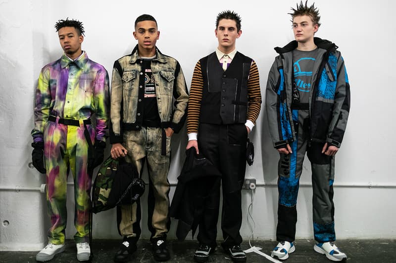 Liam Hodges Fall/Winter 2019 LFWM Backstage Ellesse Collaboration London Fashion Week: Men's Autumn/Winter 2019 Stain Shade Dystopia Hackers Lee Bul