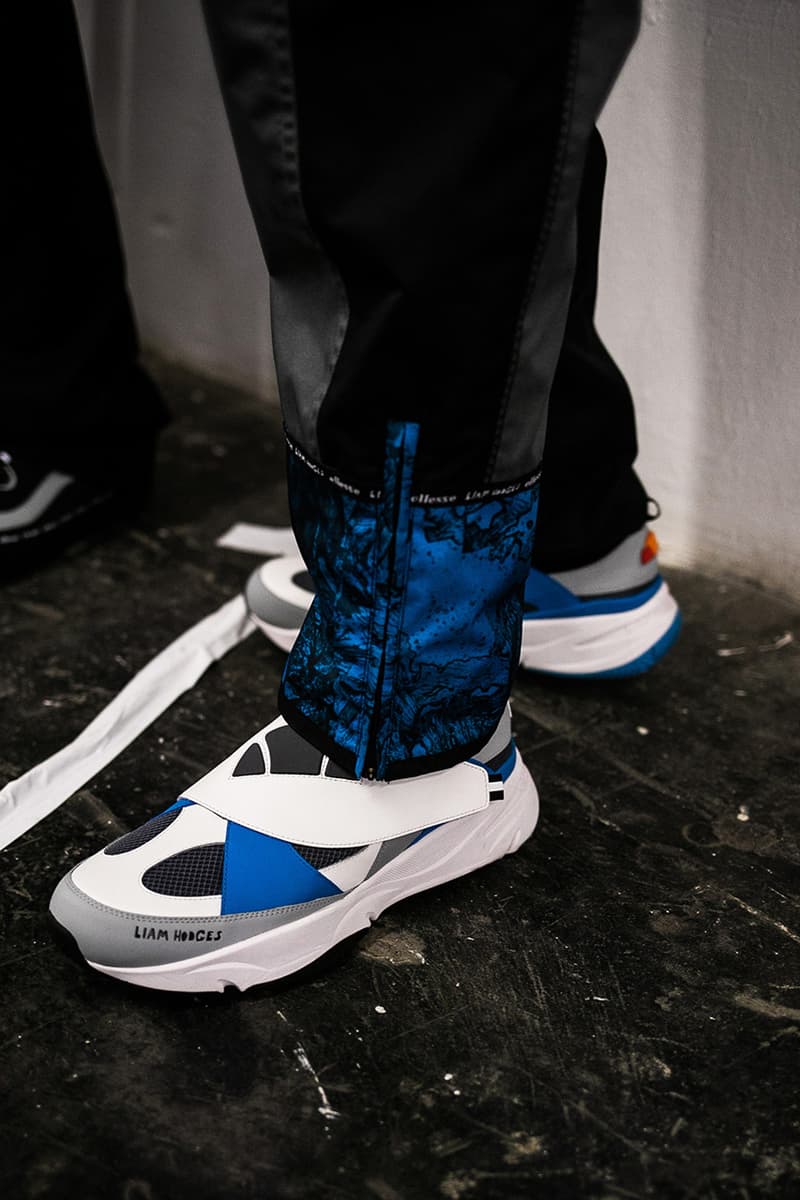 Liam Hodges Fall/Winter 2019 LFWM Backstage Ellesse Collaboration London Fashion Week: Men's Autumn/Winter 2019 Stain Shade Dystopia Hackers Lee Bul