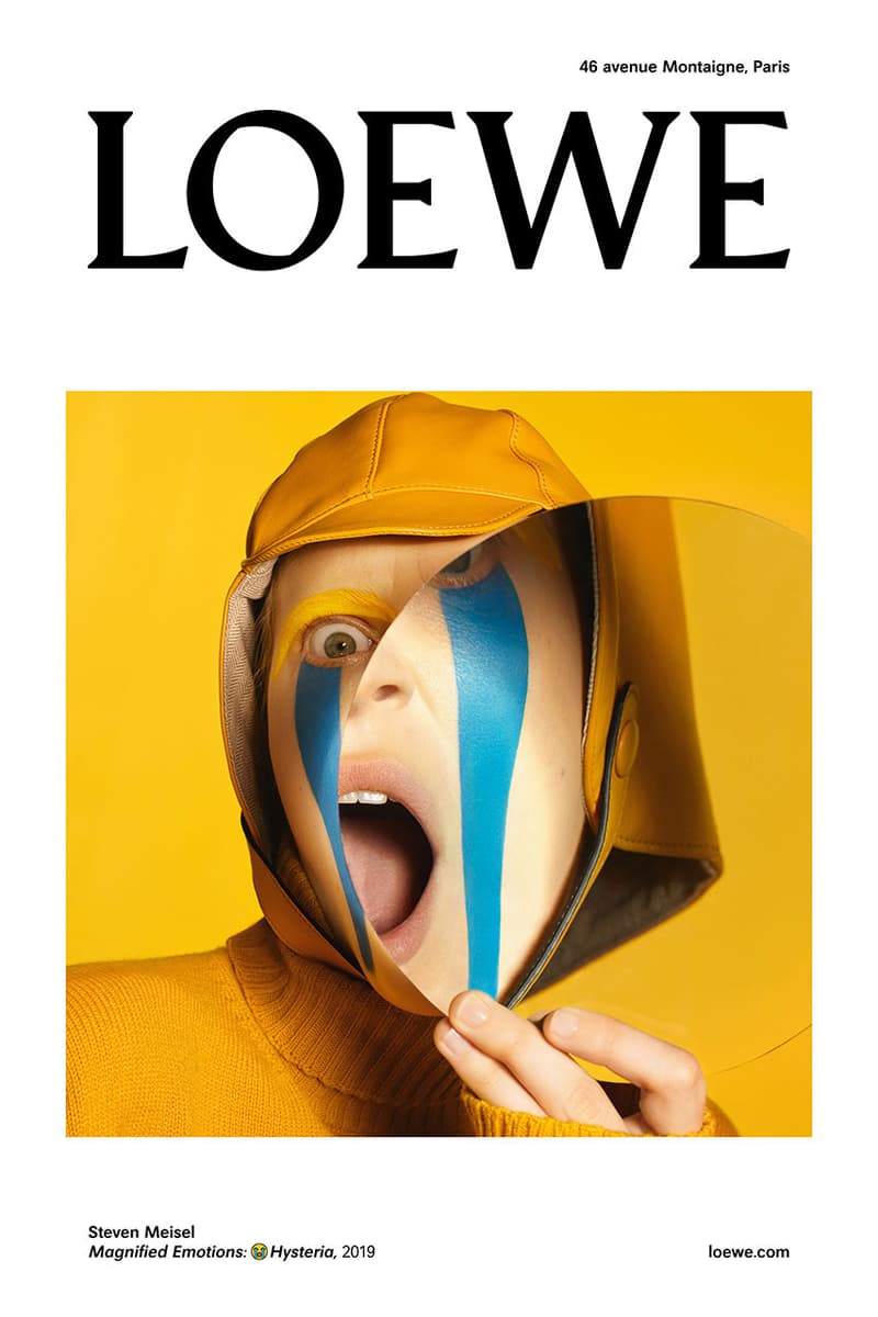 loewe fall winter 2019 collection campaign imagery stephen meisel look emoji menswear january 2019 fashion week Magnified Emotions