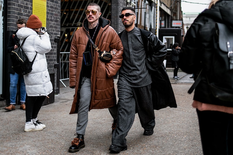 London fashion week men's lfwm street style snaps best of photography dressed prada raf simons martine rose nike a-cold-wall burberry fendi