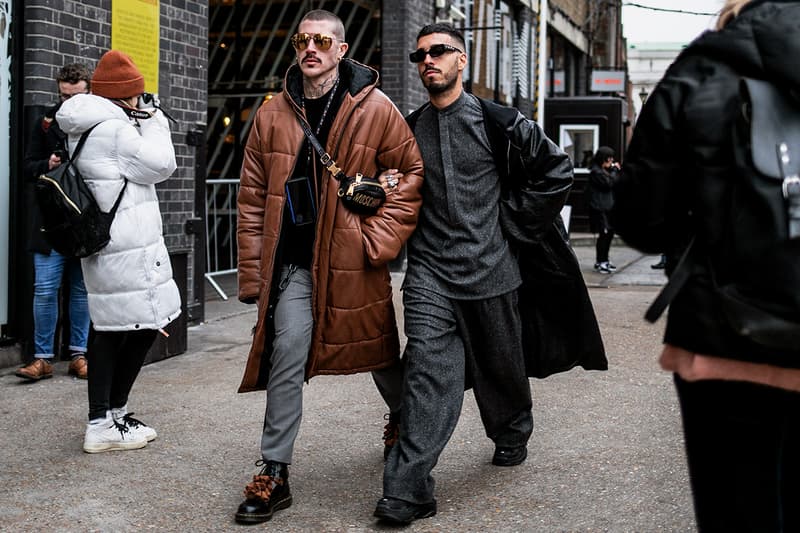 London fashion week men's lfwm street style snaps best of photography dressed prada raf simons martine rose nike a-cold-wall burberry fendi