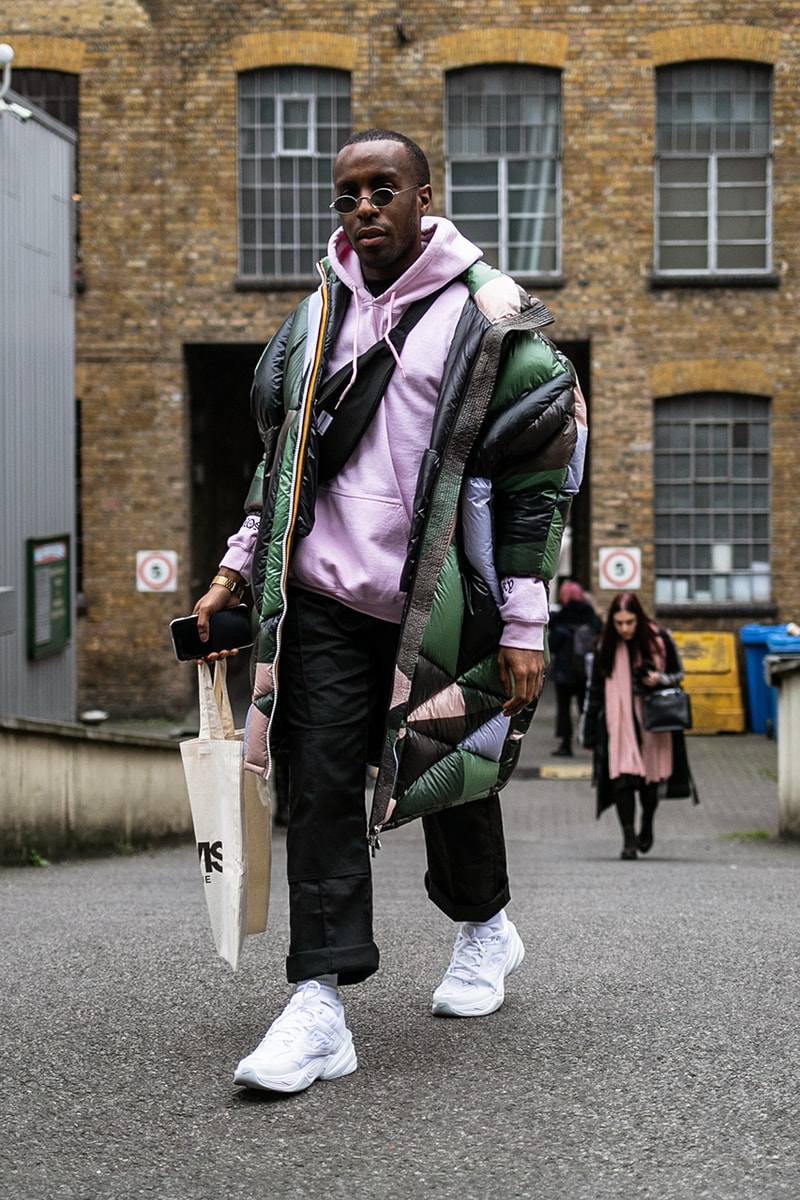 London fashion week men's lfwm street style snaps best of photography dressed prada raf simons martine rose nike a-cold-wall burberry fendi