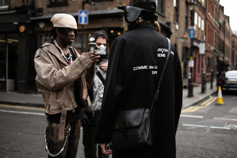 London fashion week men's lfwm street style snaps best of photography dressed prada raf simons martine rose nike a-cold-wall burberry fendi