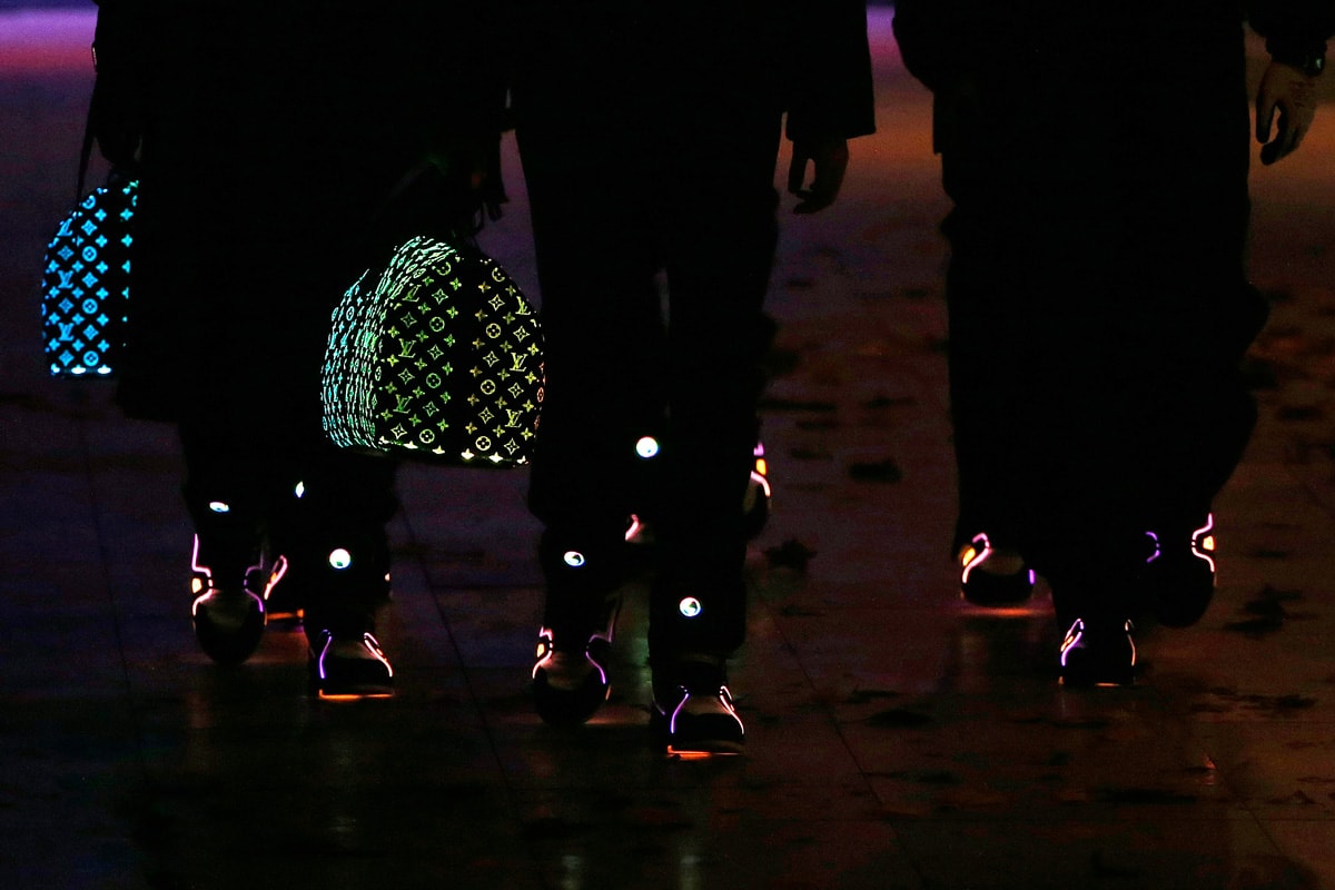 Louis Vuitton Glow in the Dark FW19 Accessories virgil abloh fall/winter 2019 footwear bag monochrome logo LV men's menswear 