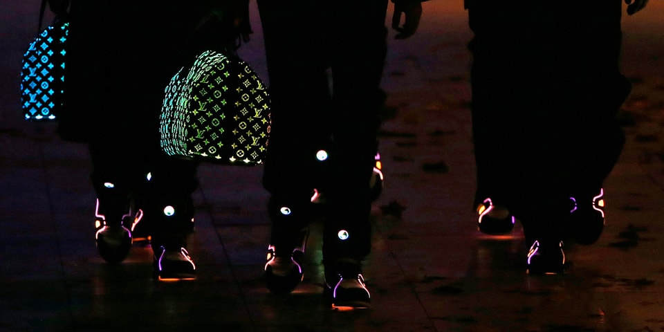 Louis Vuitton FW19 Fiber Optic Bag and Sneakers
