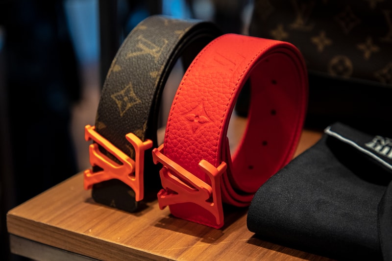 A Closer Look at Virgil Abloh's First Louis Vuitton SS19 Collection images apparel eyewear sunglasses wapity bag leather goods LV