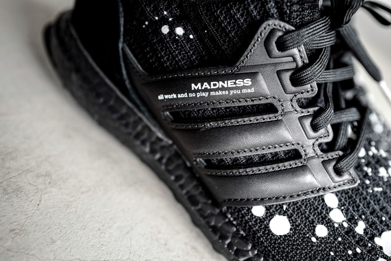 MADNESS adidas UltraBOOST 4.0 Closer Look Shawn Yue Black White Splatter Hong Kong Fashion