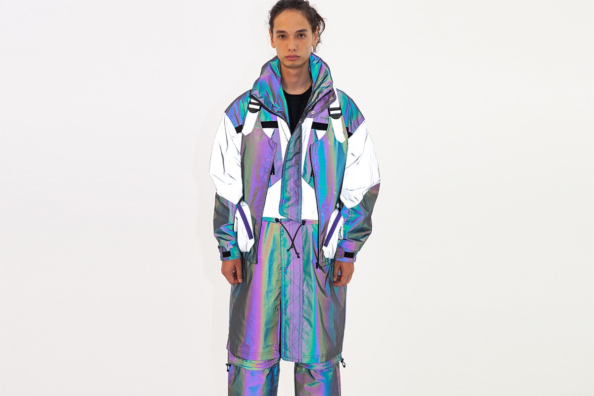 MAGIC STICK "N/A Not Applicable" SS19 Lookbook spring/summer 2019 workwear iridescent reflective jacket tracksuit tokyo japan phase 1 
