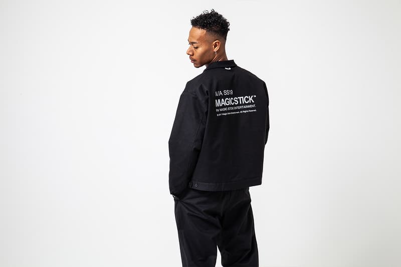 MAGIC STICK "N/A Not Applicable" SS19 Lookbook spring/summer 2019 workwear iridescent reflective jacket tracksuit tokyo japan phase 1
