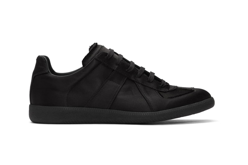 Maison Margiela Launches Three New Satin Replica Sneakers metallic orange light turquoise blue triple black images drop release date prices ssense footwear 