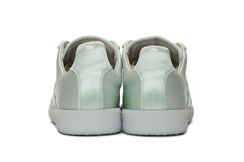 Maison Margiela Launches Three New Satin Replica Sneakers metallic orange light turquoise blue triple black images drop release date prices ssense footwear