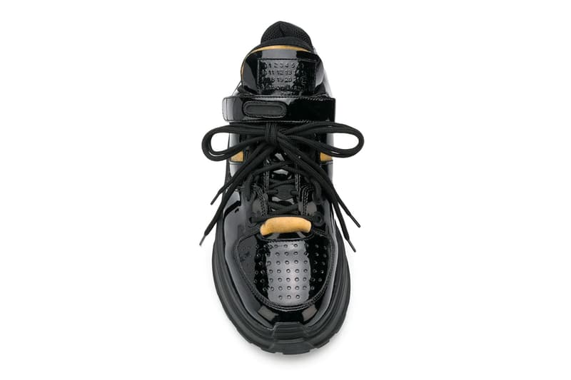 Maison Margiela Retro Fit Lo Top Black Sneaker Release Info price patent leather