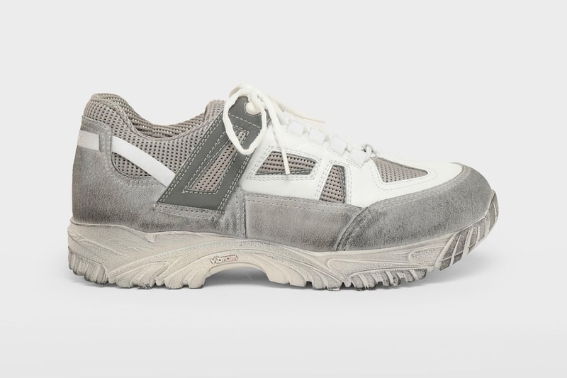 Maison Margiela Security Dirty Treatment Sneaker Release calfskin suede mesh chunky rubber price 