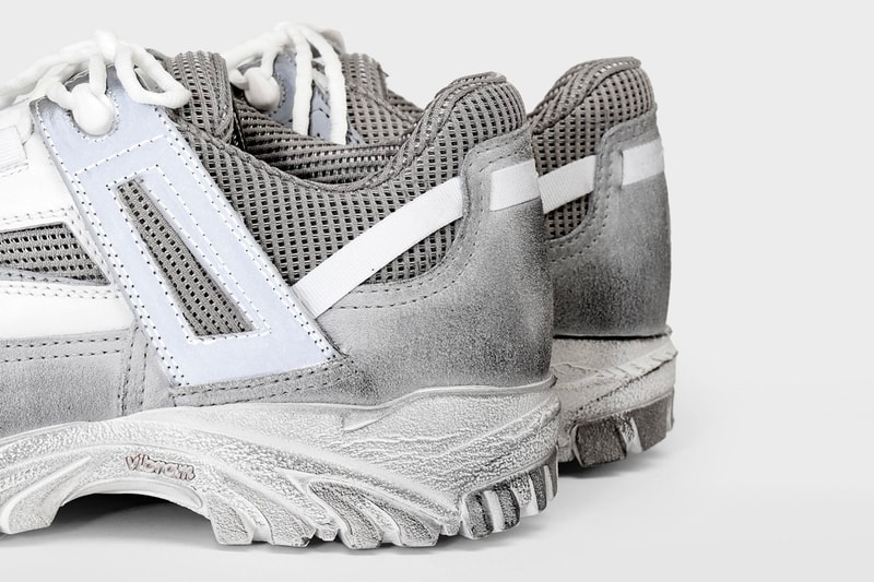 Maison Margiela Security Dirty Treatment Sneaker Release calfskin suede mesh chunky rubber price 
