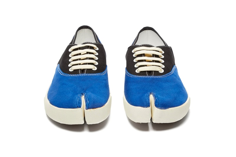Maison Margiela Spring Summer 2019 Tabi Shoes footwear sneakers leather loafers printed canvas trainers split toe low top high top coated suede info release Date Boots