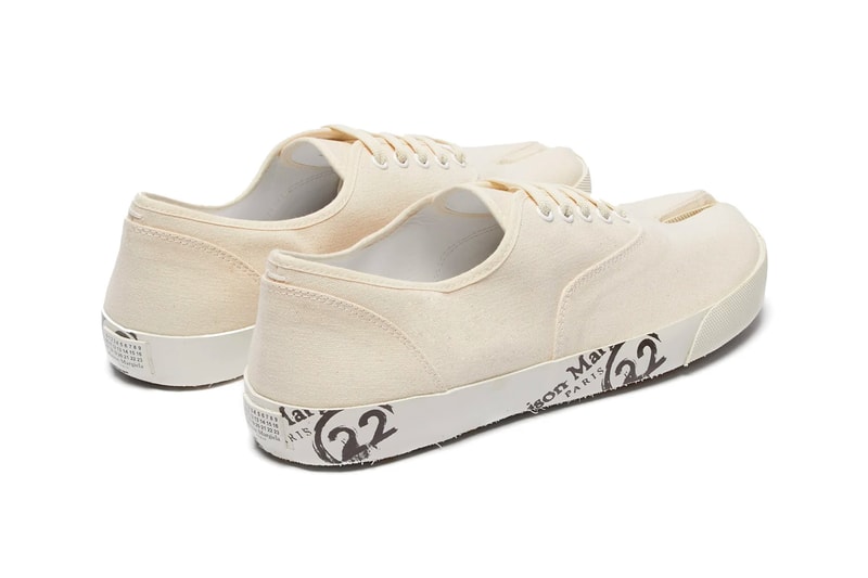Maison Margiela Spring Summer 2019 Tabi Shoes footwear sneakers leather loafers printed canvas trainers split toe low top high top coated suede info release Date Boots