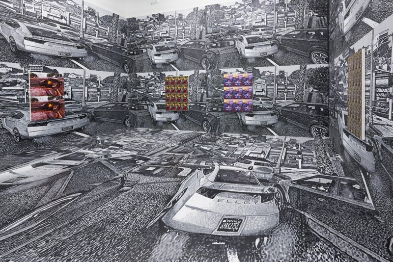 mathew zefeldt customizable realities the hole nyc exhibition artworks paintings immersive installations 