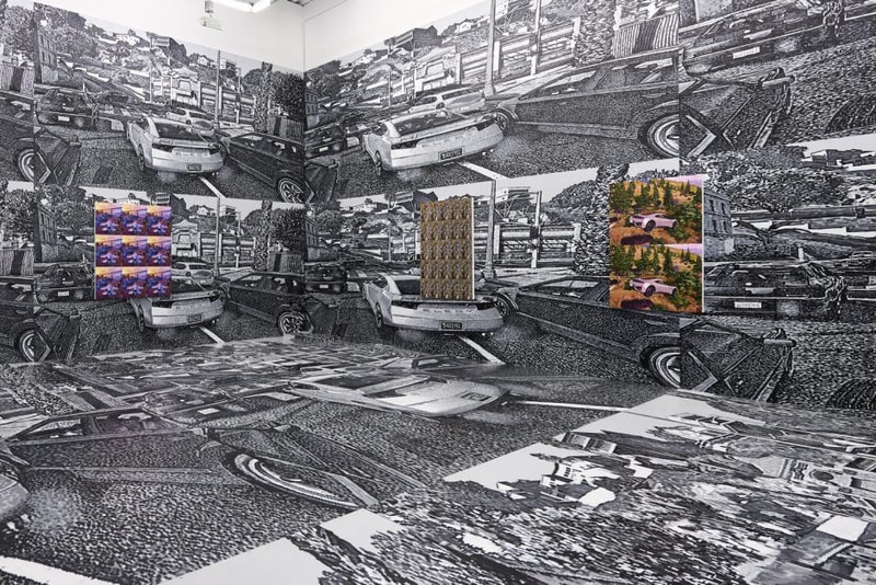 mathew zefeldt customizable realities the hole nyc exhibition artworks paintings immersive installations 
