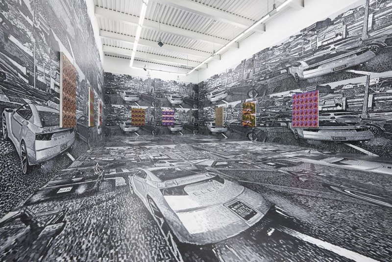 mathew zefeldt customizable realities the hole nyc exhibition artworks paintings immersive installations 