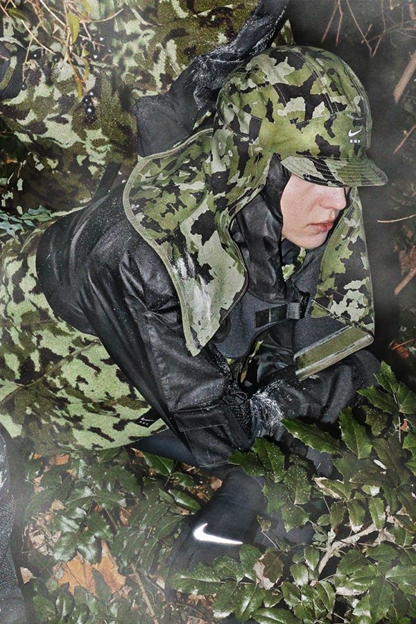Matthew M. Williams Nike Second Collection Lookbook military camo sneakers shoes hat jacket shirt gloves pants