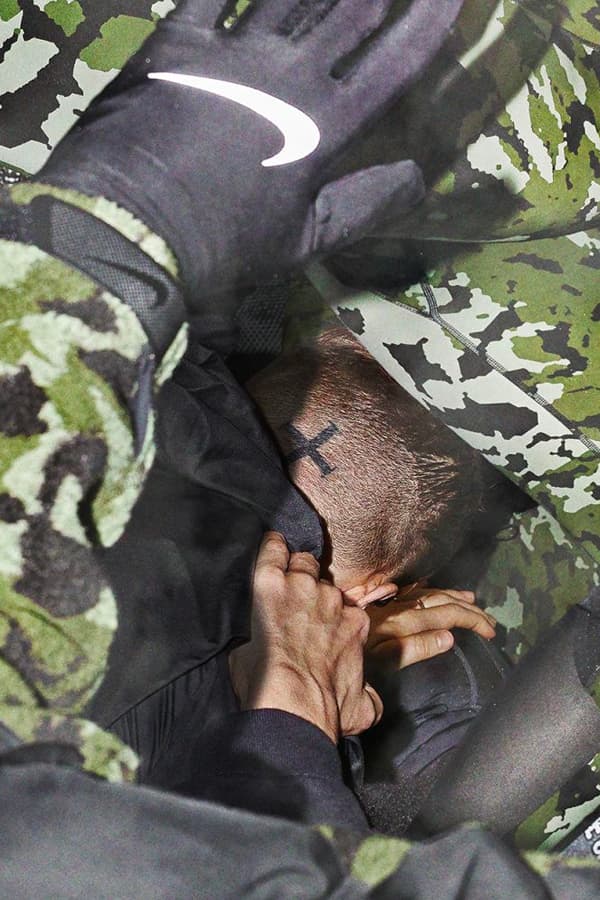 Matthew M. Williams Nike Second Collection Lookbook military camo sneakers shoes hat jacket shirt gloves pants