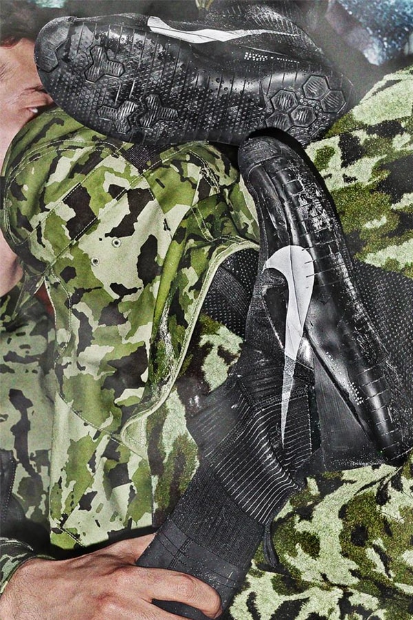 Matthew M. Williams Nike Second Collection Lookbook military camo sneakers shoes hat jacket shirt gloves pants