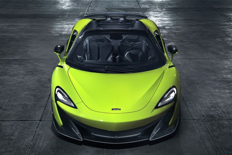 McLaren 600LT Spider First Look Green Black 2019 convertible supercar Release Info Date launch order 