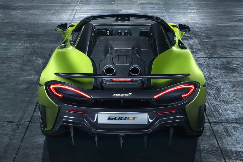 McLaren 600LT Spider First Look Green Black 2019 convertible supercar Release Info Date launch order 