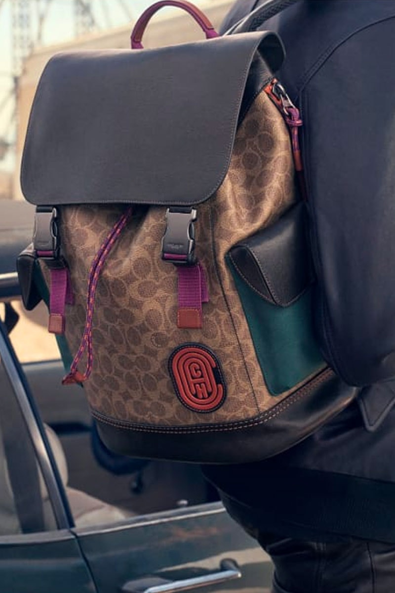 Michael B. Jordan Fronts New Coach Ads black panther leather goods fanny packs backpacks