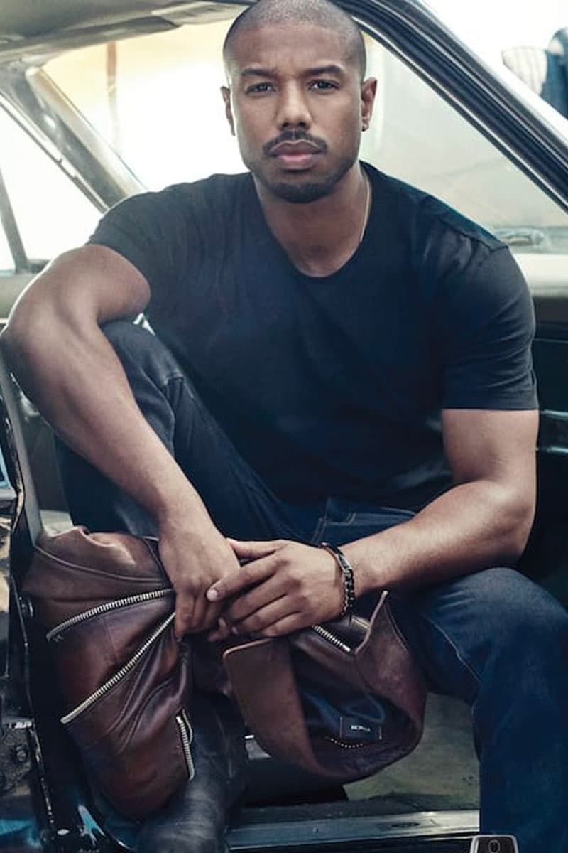 Michael B. Jordan Fronts New Coach Ads black panther leather goods fanny packs backpacks