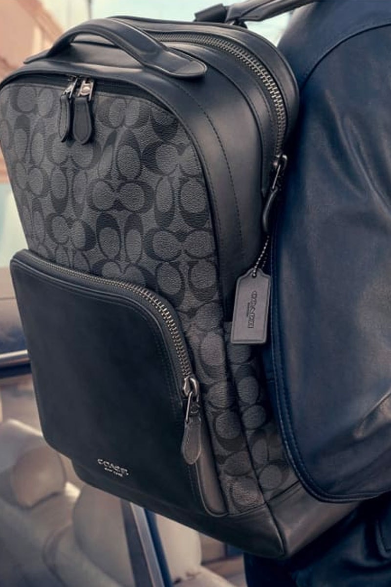 Michael B. Jordan Fronts New Coach Ads black panther leather goods fanny packs backpacks