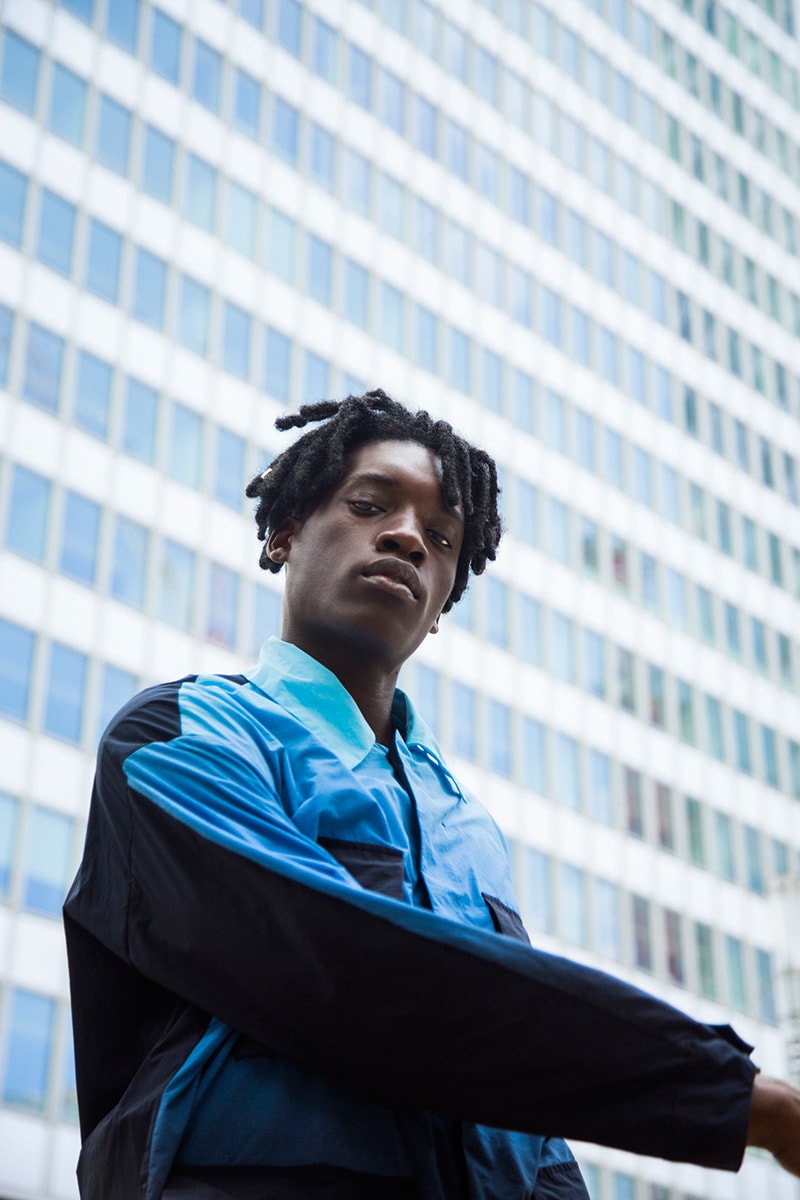 MINOTAUR Spring/Summer 2019 Lookbook gradient jackets army wrinkles ventilation coat coveral menswear collection ss19 fly knit polo dc-t flyknit m51 