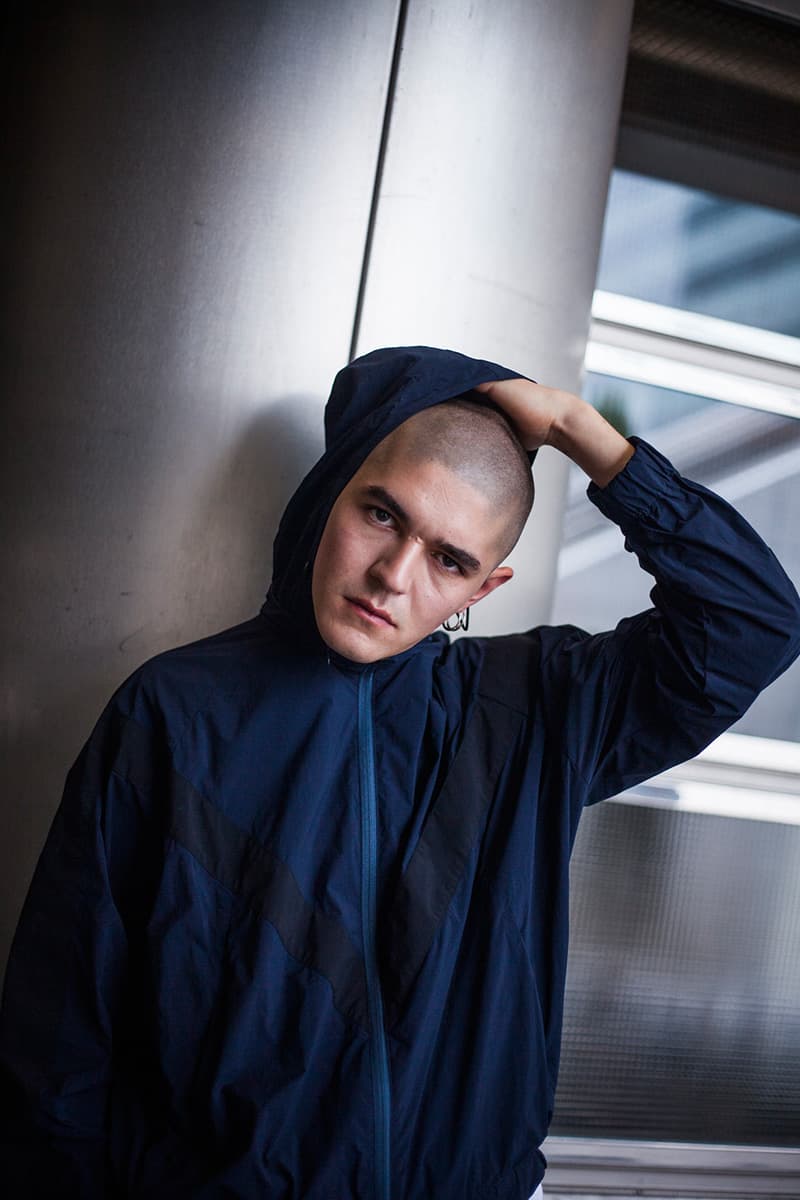 MINOTAUR Spring/Summer 2019 Lookbook gradient jackets army wrinkles ventilation coat coveral menswear collection ss19 fly knit polo dc-t flyknit m51