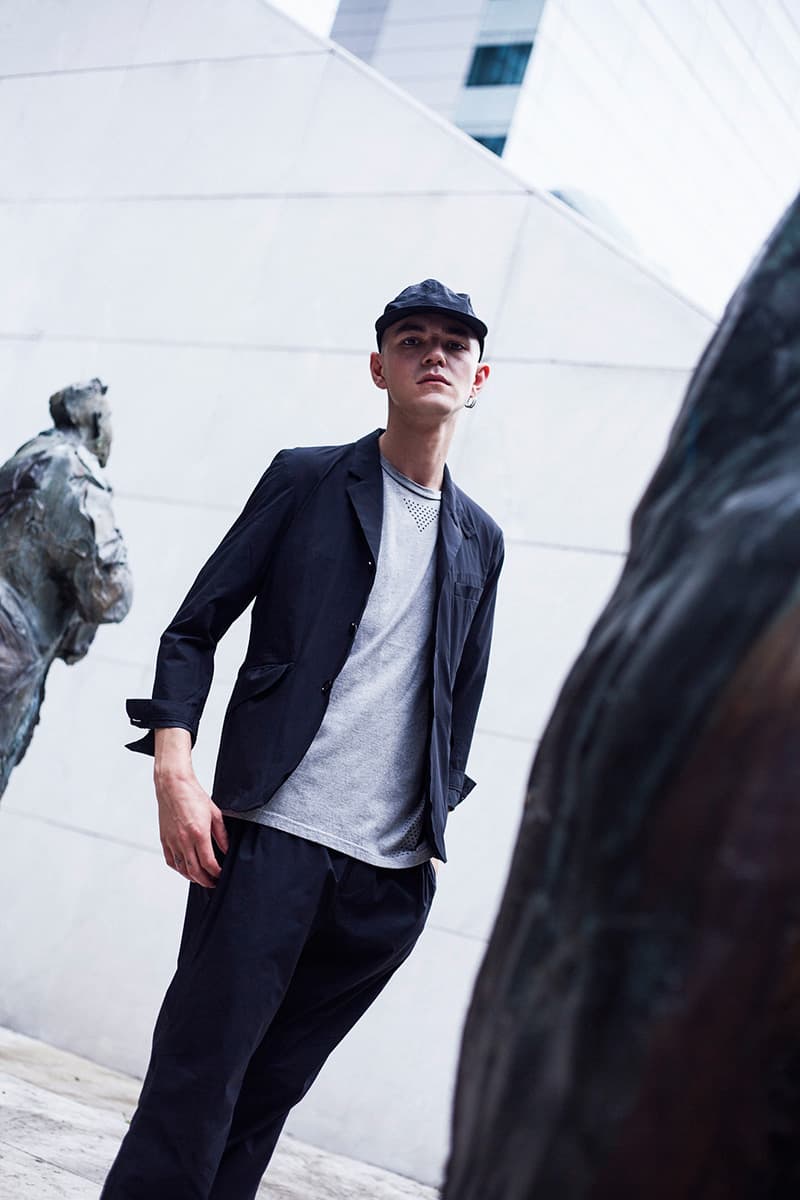 MINOTAUR Spring/Summer 2019 Lookbook gradient jackets army wrinkles ventilation coat coveral menswear collection ss19 fly knit polo dc-t flyknit m51
