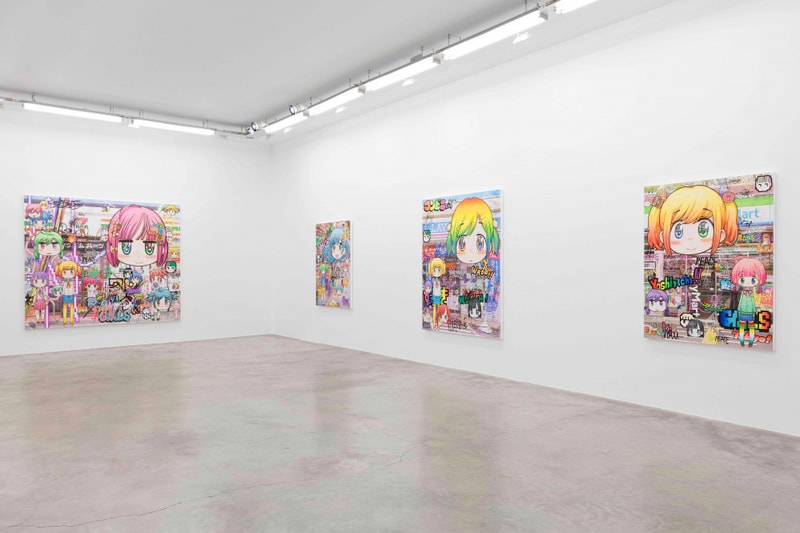 galerie perrotin mr melancholy walk around the town exhibition recap paintings 