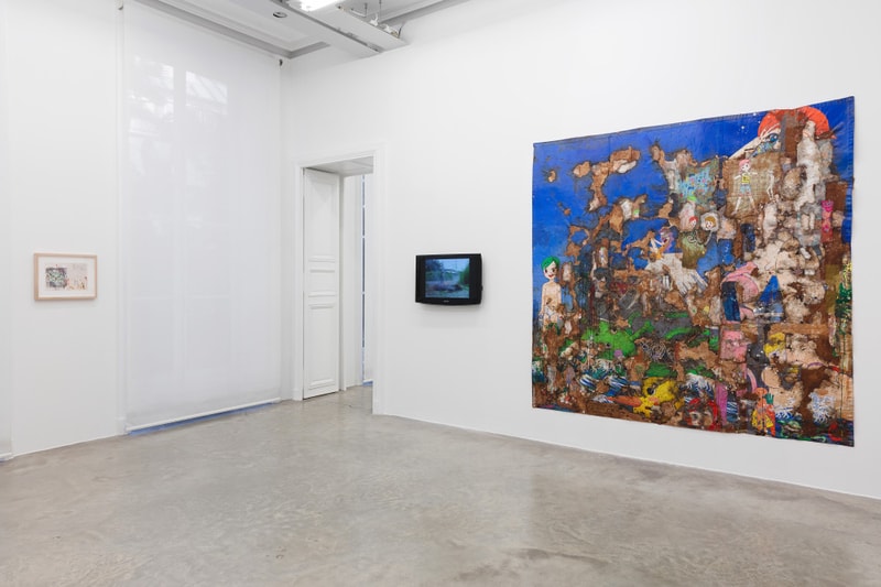 galerie perrotin mr melancholy walk around the town exhibition recap paintings 