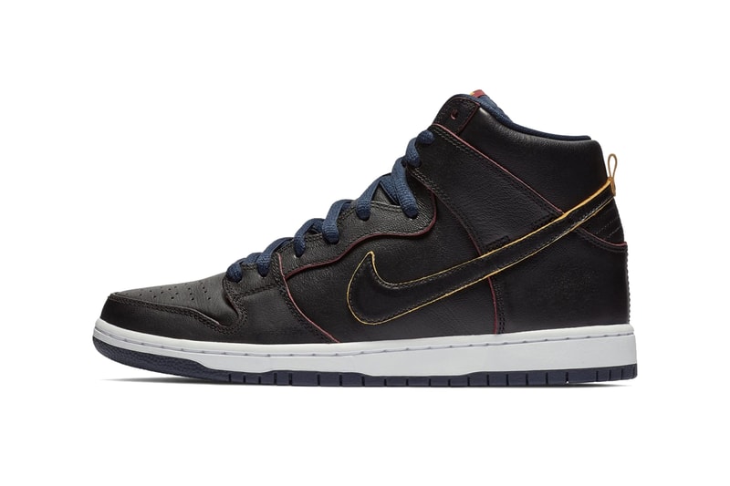 nba nike sb dunk high cleveland cavaliers 2019 january footwear black college navy team red 