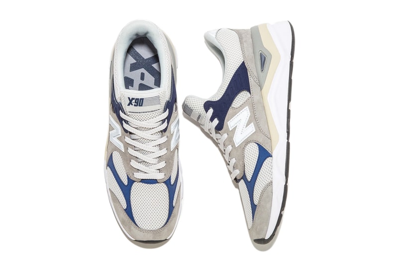 BEAUTY & YOUTH x New Balance X-90 Release Info pricing stockist navy gray 3m detailing collaboration sneaker trainer 