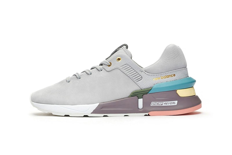 New Balance 997 MS 2019 Chunky Sneaker Sole Tonal Minimalist Leather Suede Colorblock Trainer SS19