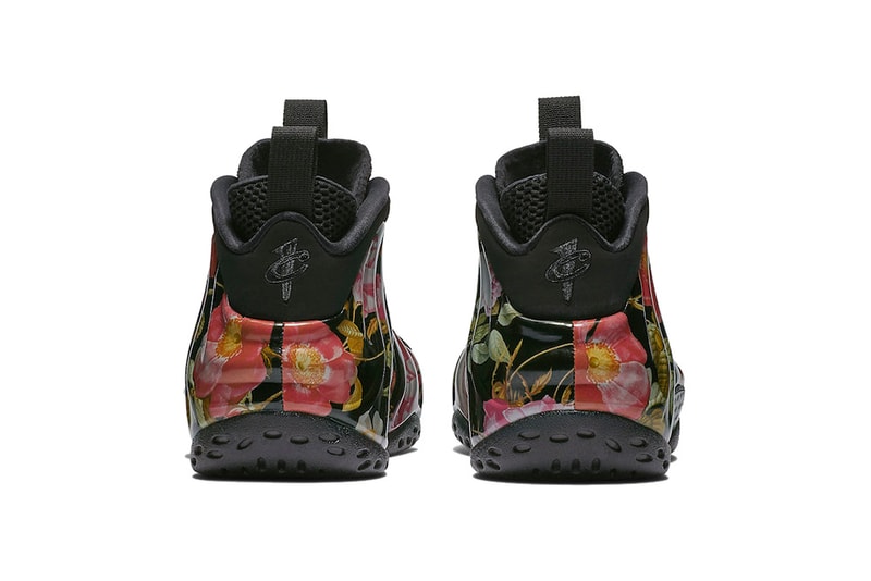 nike air foamposite one floral black black white 2019 february footwear nike basketball nike sportswear